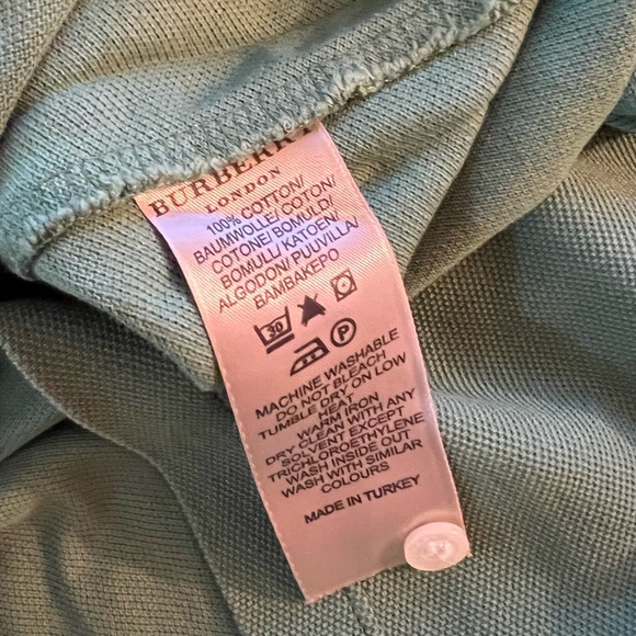 Burberry Polo Mint Green Size XL - Picture 4 of 4